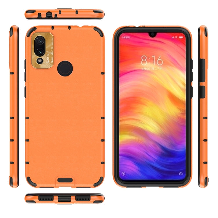 For Xiaomi Redmi Note 7 Shockproof Grain Leather PC + TPU Case