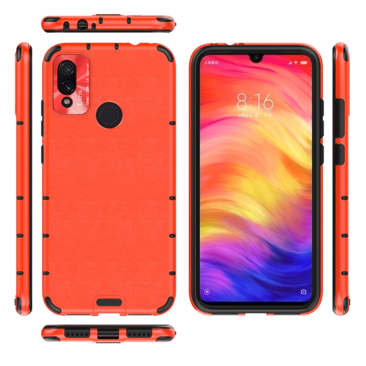 For Xiaomi Redmi Note 7 Shockproof Grain Leather PC + TPU Case
