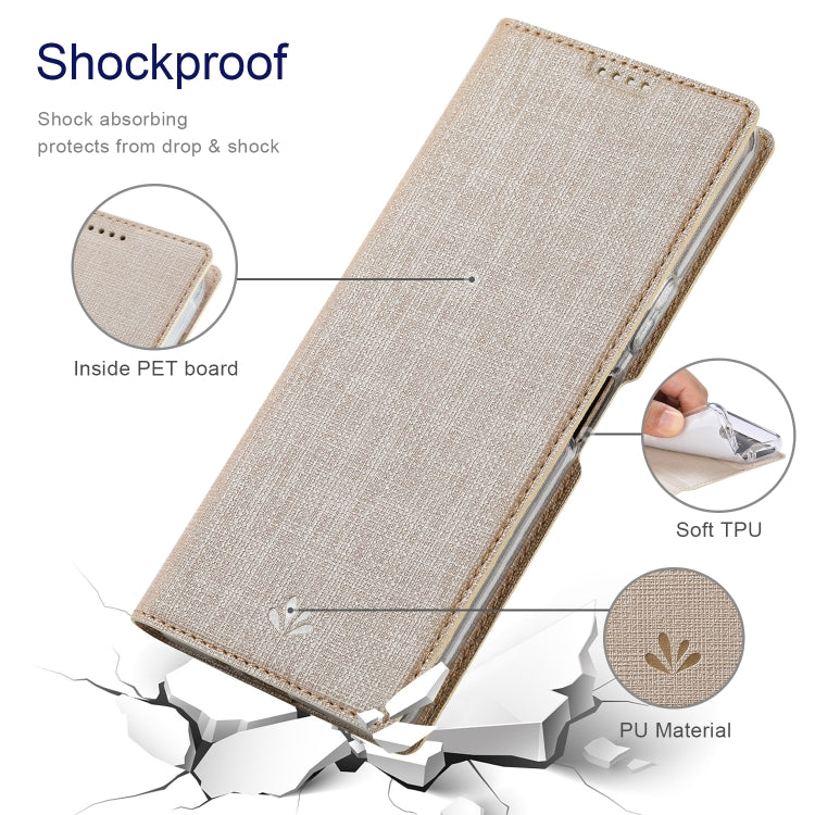 For Sharp Aquos Wish 3 ViLi DMX Series Shockproof TPU + PU Leather Magnetic Attraction Horizontal Flip Case