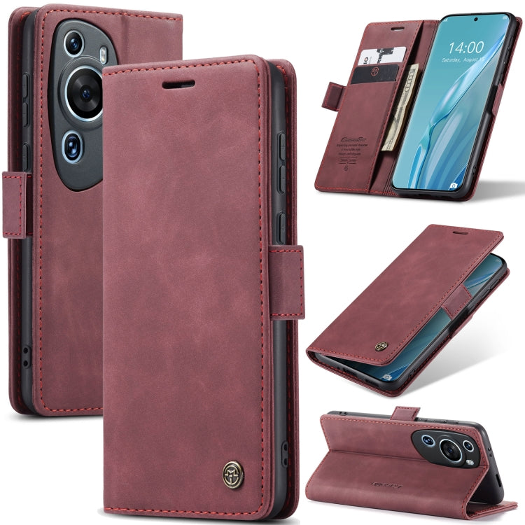 For Huawei P60 Art CaseMe 013 Multifunctional Horizontal Flip Leather Phone Case