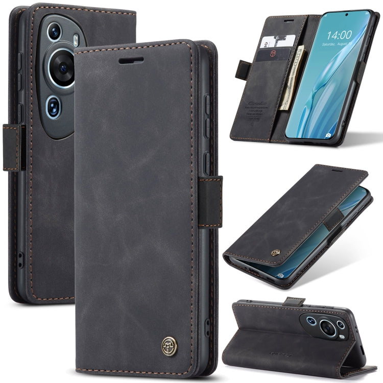 For Huawei P60 Art CaseMe 013 Multifunctional Horizontal Flip Leather Phone Case