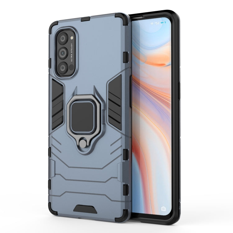 For OPPO Reno4 Pro PC + TPU Anti-fall Protective Case with Ring Holder