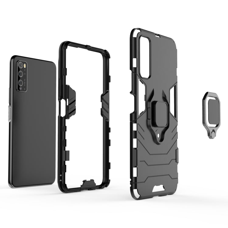 For Huawei Enjoy Z PC + TPU Anti-fall Protective Case with Ring Holder