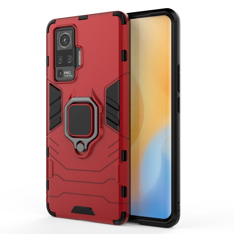 For vivo X50 Pro PC + TPU Anti-fall Protective Case with Ring Holder