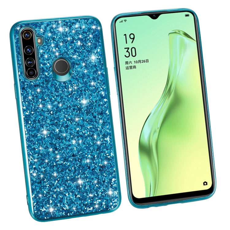 For OPPO Realme 5 Pro Glitter Powder Shockproof TPU Protective Case