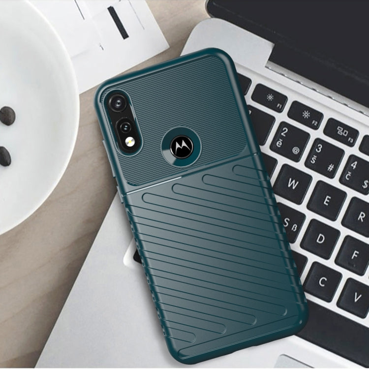 For Motorola Moto E(2020) Thunderbolt Shockproof TPU Protective Soft Case