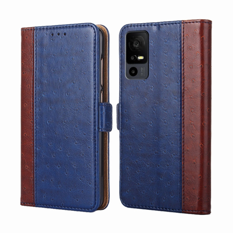 For TCL 40 XE 5G / 40X 5G T601D Ostrich Texture Horizontal Flip Leather Phone Case