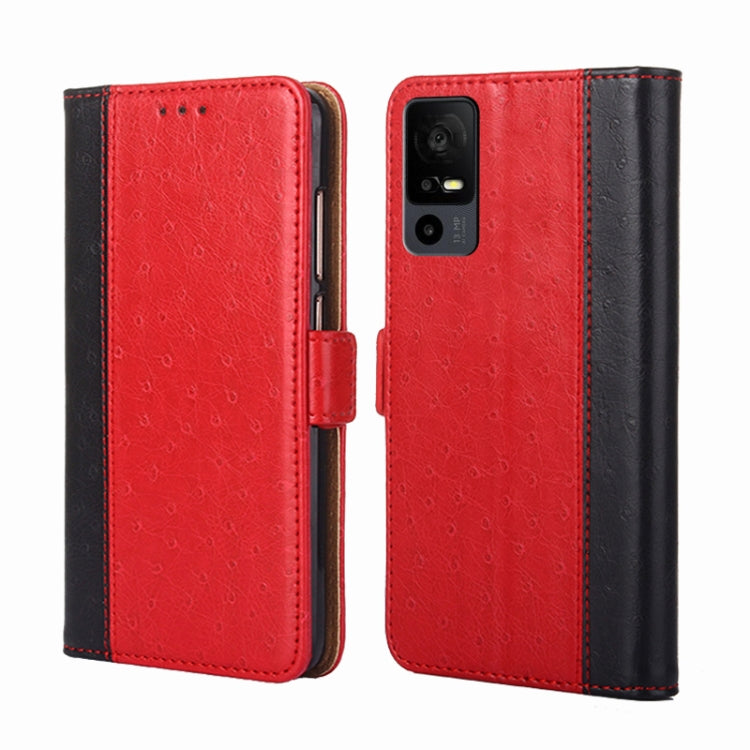 For TCL 40 XE 5G / 40X 5G T601D Ostrich Texture Horizontal Flip Leather Phone Case