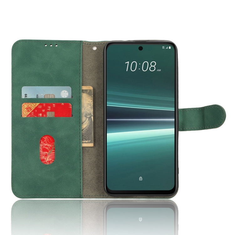 For HTC U23 Pro Skin Feel Magnetic Flip Leather Phone Case