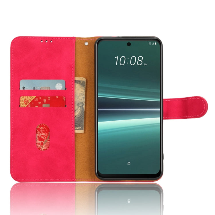 For HTC U23 Pro Skin Feel Magnetic Flip Leather Phone Case