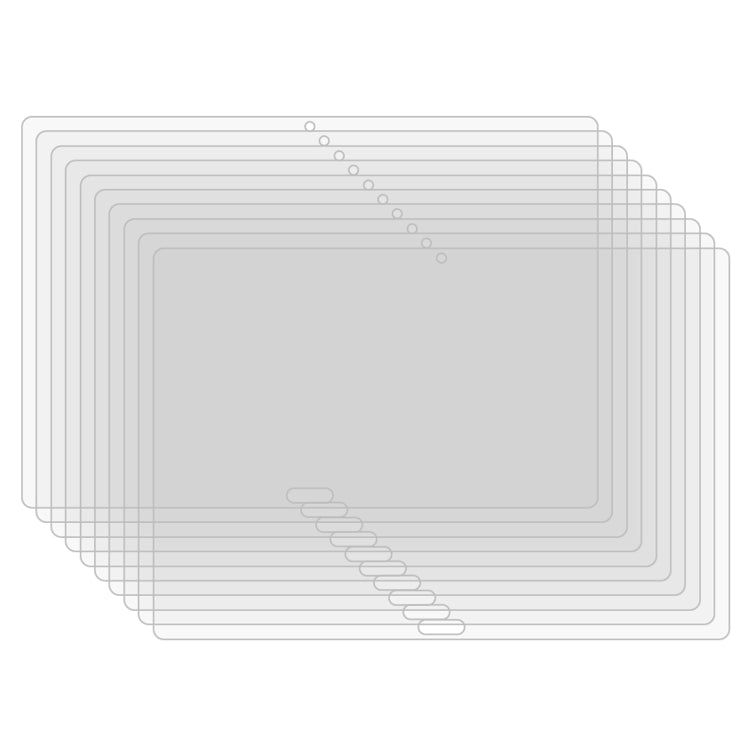 25 PCS For Lenovo Tab P10 X705M 9H 0.3mm Explosion-proof Tempered Glass Film