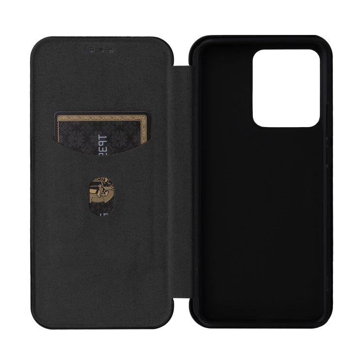 For Motorola Edge 40 Carbon Fiber Texture Flip Leather Phone Case