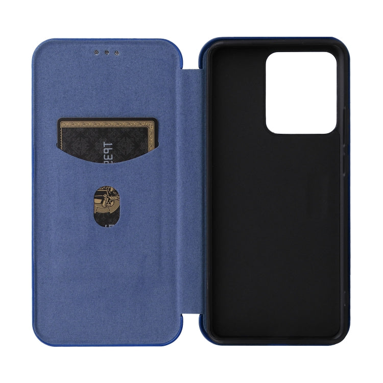 For Motorola Edge 40 Carbon Fiber Texture Flip Leather Phone Case