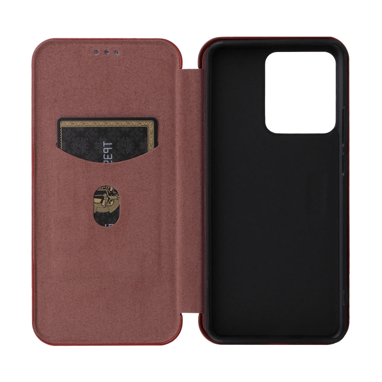 For Motorola Edge 40 Carbon Fiber Texture Flip Leather Phone Case