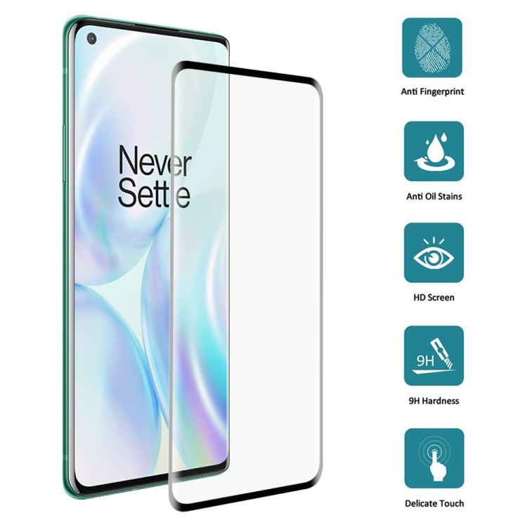 For OnePlus 8 / 8 5G UW Verizon 3D Curved Edge Full Screen Tempered Glass Film