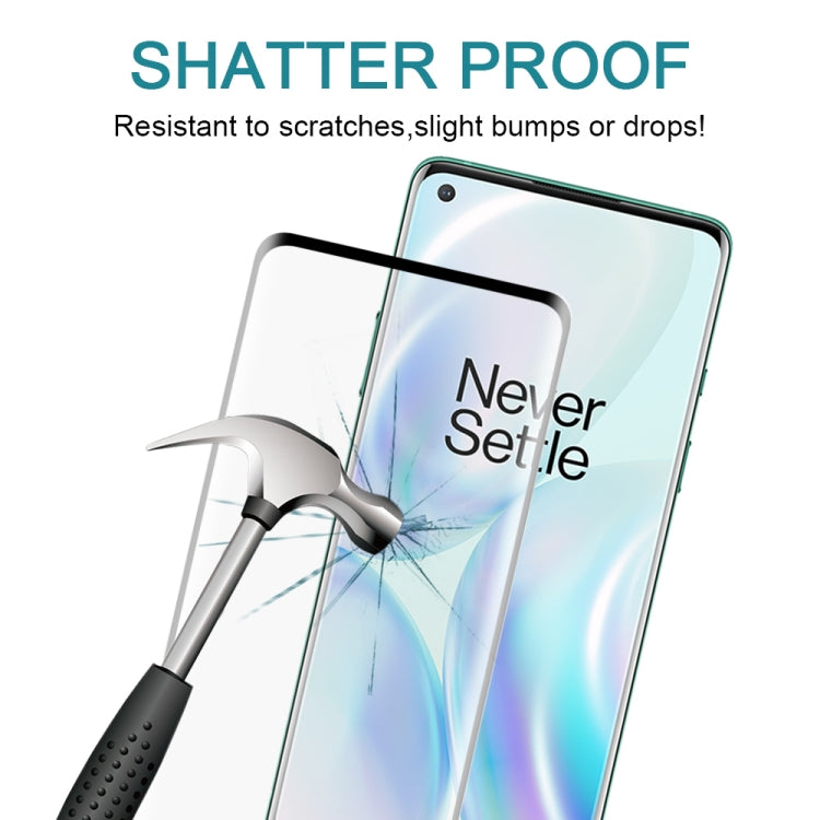 For OnePlus 8 / 8 5G UW Verizon 3D Curved Edge Full Screen Tempered Glass Film