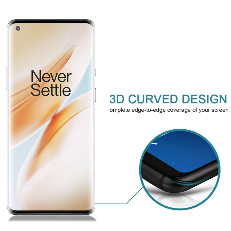 For OnePlus 8 Pro 3D Curved Edge Full Screen Tempered Glass Film