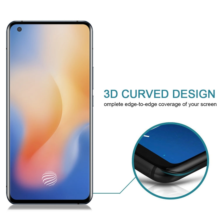 For Vivo X50 3D Curved Edge Full Screen Tempered Glass Film