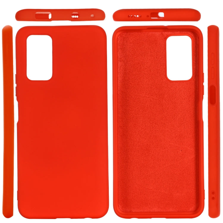 For Huawei Honor X10 5G Pure Color Liquid Silicone Shockproof Full Coverage Case