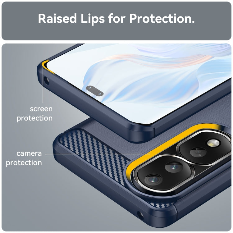 For Honor 80 Pro Brushed Texture Carbon Fiber TPU Phone Case