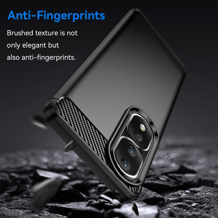 For Honor 80 Pro Brushed Texture Carbon Fiber TPU Phone Case
