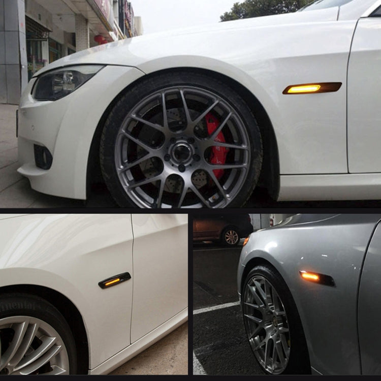 2 PCS Car Fender Light LED Leaf Board Side DC12V / 1.7W for BMW, Yellow Light, Style:A