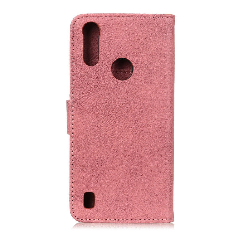 For Motorola Moto E6s 2020 KHAZNEH Cowhide Texture Horizontal Flip Leather Case with Holder & Card Slots & Wallet