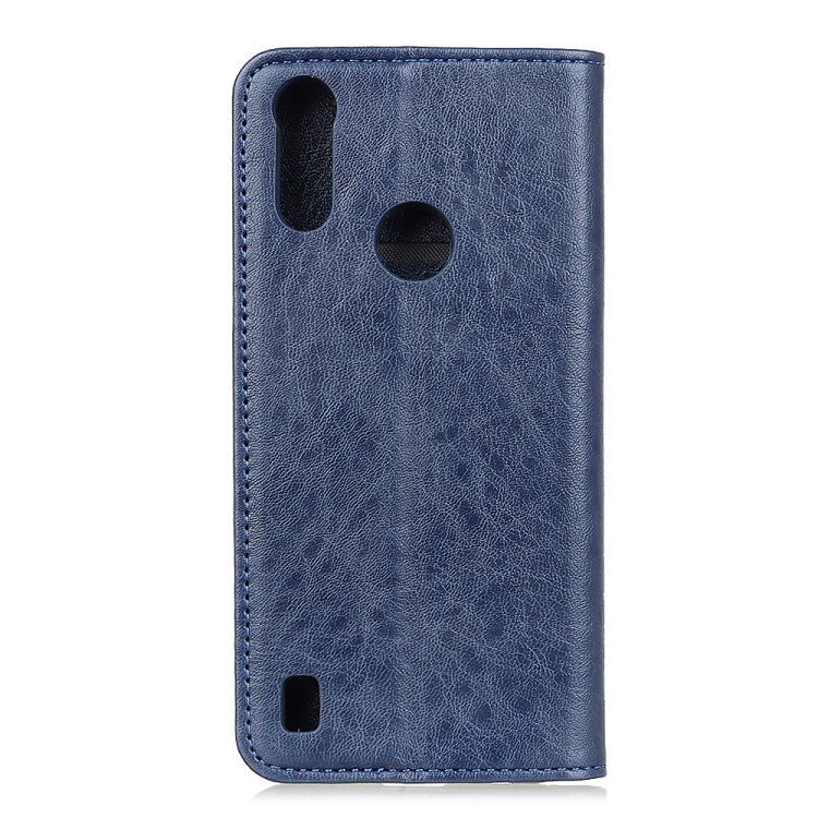 For Motorola Moto E6s 2020 Magnetic Crazy Horse Texture Horizontal Flip Leather Case with Holder & Card Slots & Wallet
