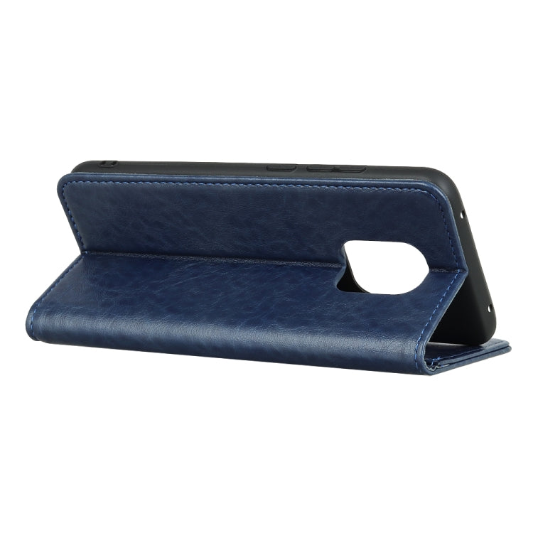 For Xiaomi Redmi 10X 5G Magnetic Crazy Horse Texture Horizontal Flip Leather Case with Holder & Card Slots & Wallet