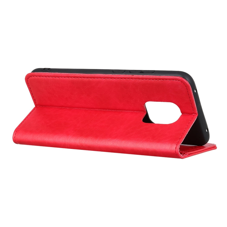 For Xiaomi Redmi Note 9S Magnetic Crazy Horse Texture Horizontal Flip Leather Case with Holder & Card Slots & Wallet