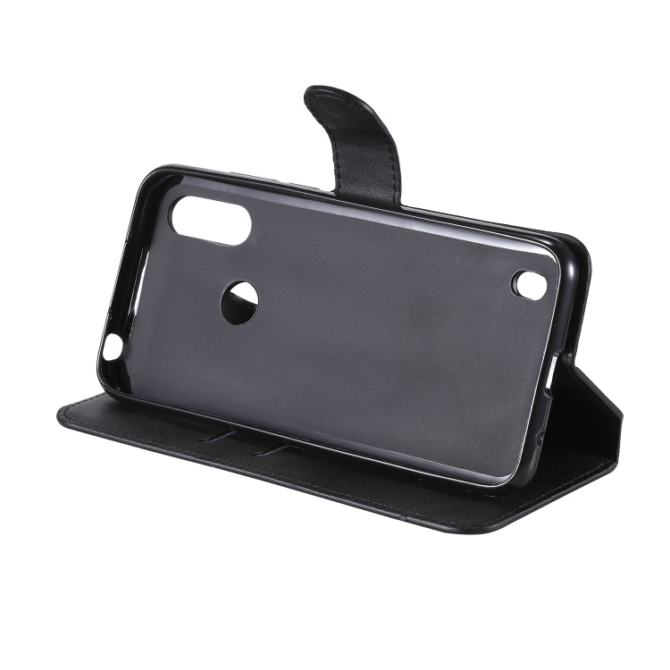 For Motorola Moto E6s Classic Calf Texture PU + TPU Horizontal Flip Leather Case, with Holder & Card Slots & Wallet