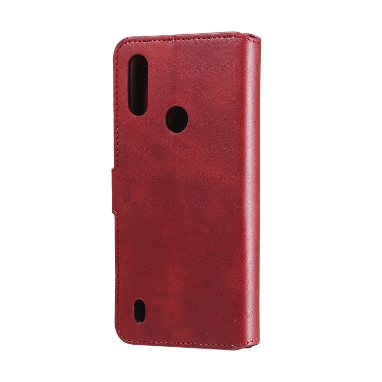 For Motorola Moto E6s Classic Calf Texture PU + TPU Horizontal Flip Leather Case, with Holder & Card Slots & Wallet