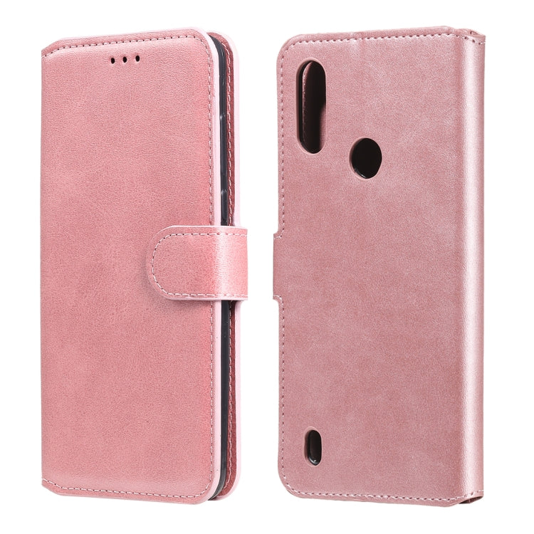 For Motorola Moto E6s Classic Calf Texture PU + TPU Horizontal Flip Leather Case, with Holder & Card Slots & Wallet