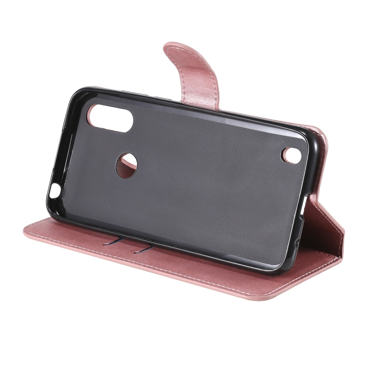 For Motorola Moto E6s Classic Calf Texture PU + TPU Horizontal Flip Leather Case, with Holder & Card Slots & Wallet