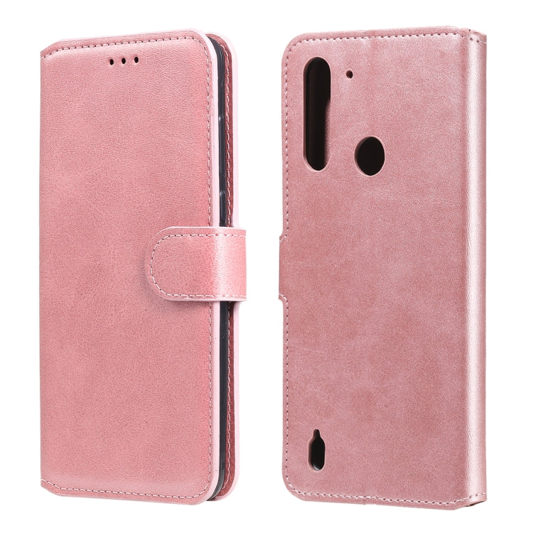 For Motorola Moto G8 Power Lite Classic Calf Texture PU + TPU Horizontal Flip Leather Case, with Holder & Card Slots & Wallet