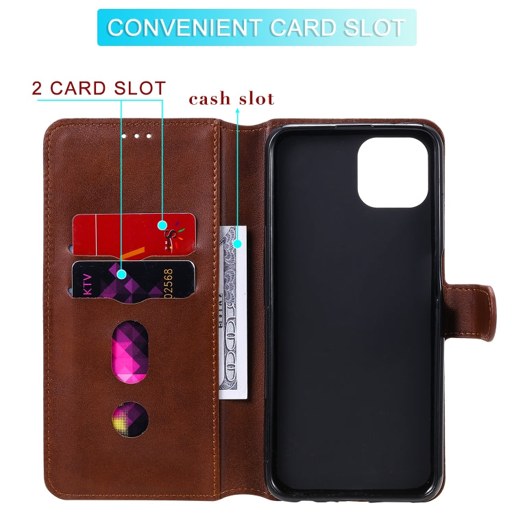 For OPPO A92s Classic Calf Texture PU + TPU Horizontal Flip Leather Case, with Holder & Card Slots & Wallet