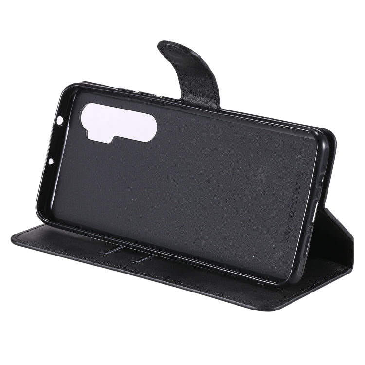 For Xiaomi Mi Note 10 Lite Classic Calf Texture PU + TPU Horizontal Flip Leather Case, with Holder & Card Slots & Wallet