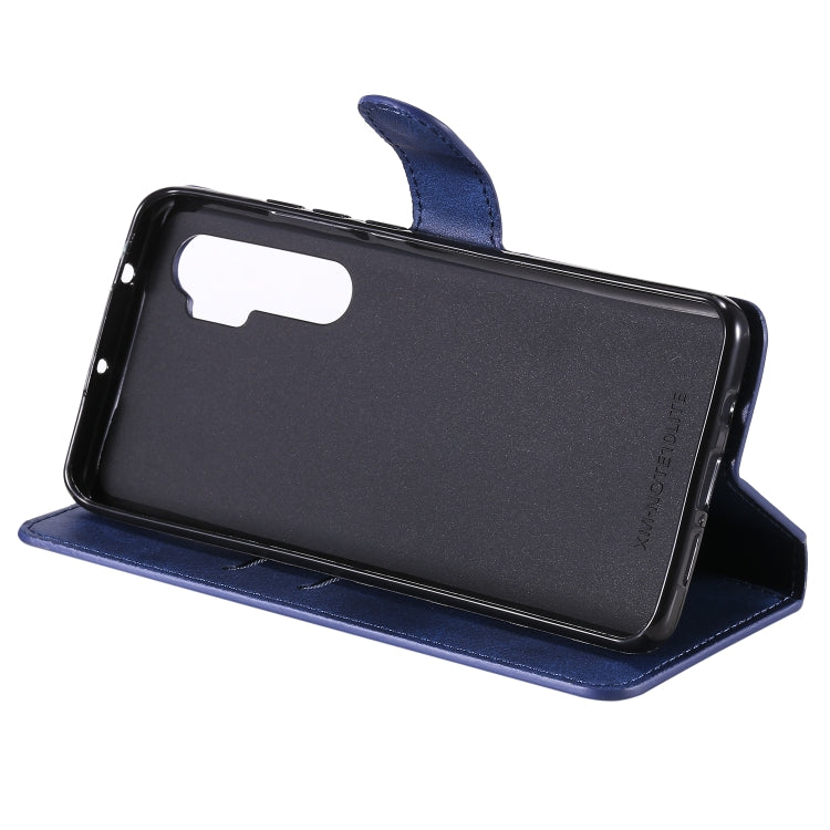 For Xiaomi Mi Note 10 Lite Classic Calf Texture PU + TPU Horizontal Flip Leather Case, with Holder & Card Slots & Wallet