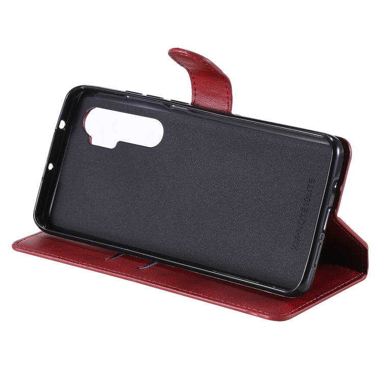 For Xiaomi Mi Note 10 Lite Classic Calf Texture PU + TPU Horizontal Flip Leather Case, with Holder & Card Slots & Wallet
