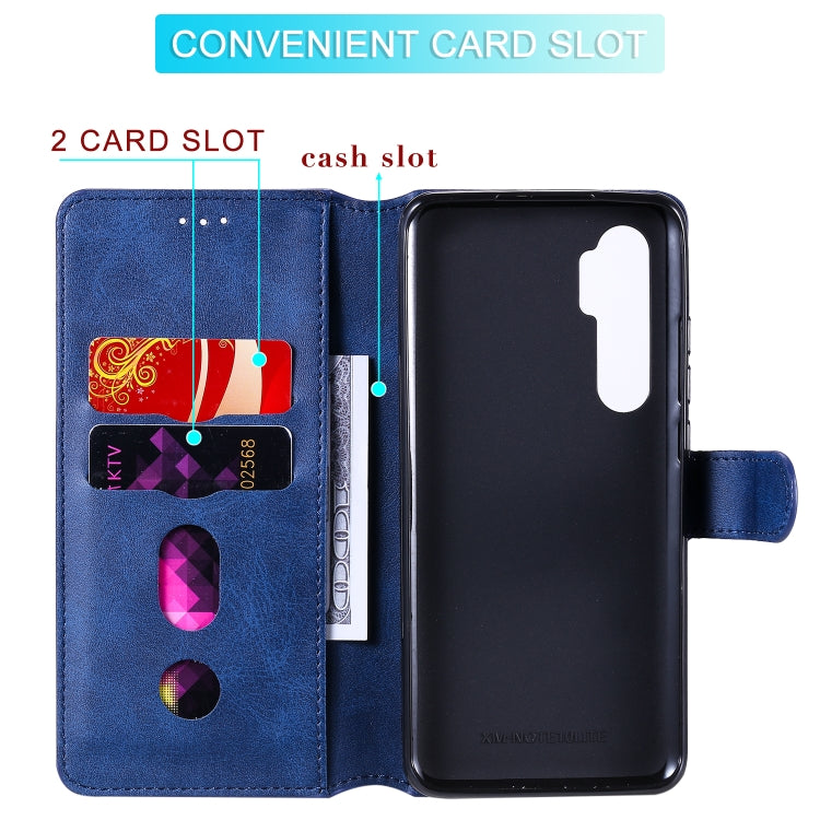 For Xiaomi Mi Note 10 Lite Classic Calf Texture PU + TPU Horizontal Flip Leather Case, with Holder & Card Slots & Wallet