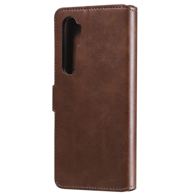 For Xiaomi Mi Note 10 Lite Classic Calf Texture PU + TPU Horizontal Flip Leather Case, with Holder & Card Slots & Wallet