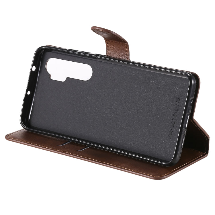 For Xiaomi Mi Note 10 Lite Classic Calf Texture PU + TPU Horizontal Flip Leather Case, with Holder & Card Slots & Wallet