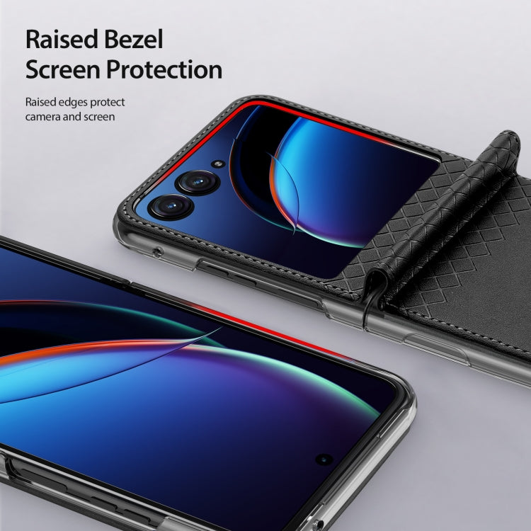 For Motorola Razr 40 Ultra DUX DUCIS Bril Series PU + TPU Phone Case