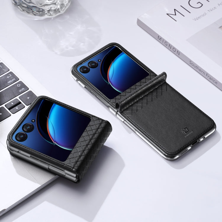 For Motorola Razr 40 Ultra DUX DUCIS Bril Series PU + TPU Phone Case