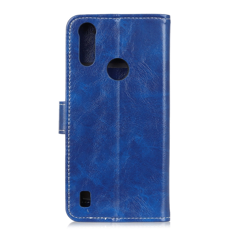 For Motorola Moto E6s 2020 Retro Crazy Horse Texture Horizontal Flip Leather Case with Holder & Card Slots & Photo Frame & Wallet