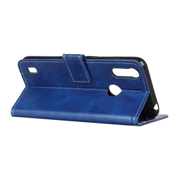 For Motorola Moto E6s 2020 Retro Crazy Horse Texture Horizontal Flip Leather Case with Holder & Card Slots & Photo Frame & Wallet