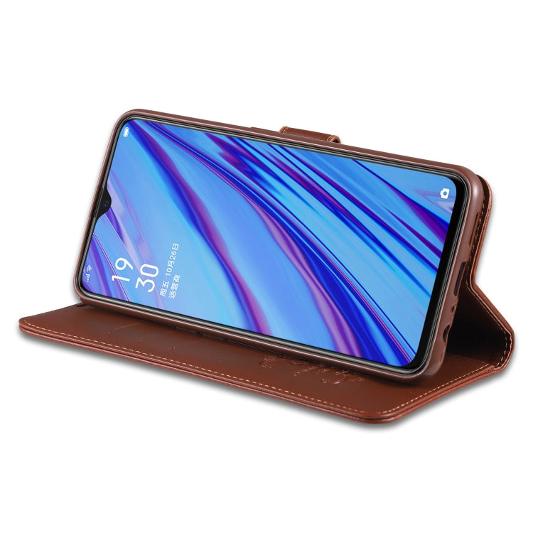 For OPPO A9 / A9x / F11 AZNS Sheepskin Texture Horizontal Flip Leather Case with Holder & Card Slots & Wallet