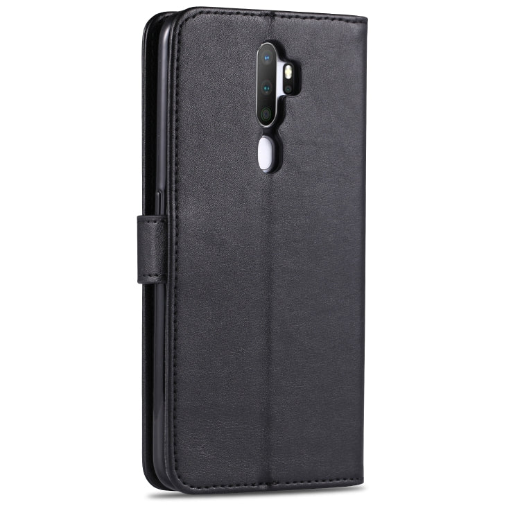 For OPPO A11x / A9(2020) AZNS Sheepskin Texture Horizontal Flip Leather Case with Holder & Card Slots & Wallet