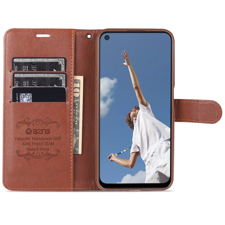 For OPPO A52 / A92 / A72 AZNS Sheepskin Texture Horizontal Flip Leather Case with Holder & Card Slots & Wallet