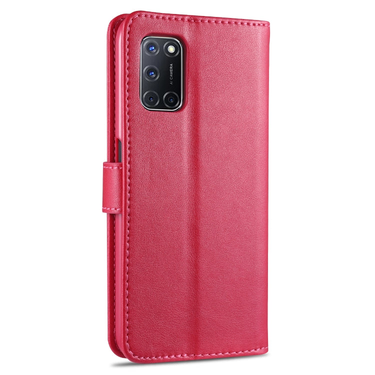 For OPPO A52 / A92 / A72 AZNS Sheepskin Texture Horizontal Flip Leather Case with Holder & Card Slots & Wallet